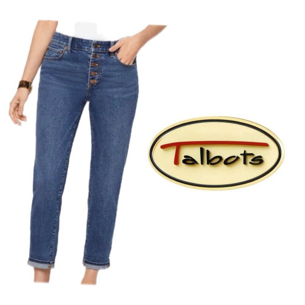 Talbots Women's Blue Jeans button fly‎ (everyday relaxed)